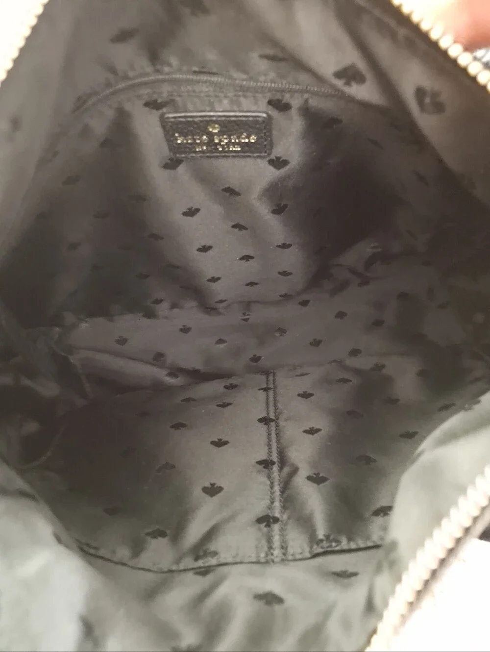 Kate Spade Pebbled Leather Convertible Hobo Bag Black EUC
